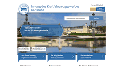 Desktop Screenshot of kfz-innung-ka.de