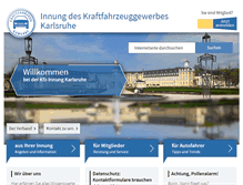 Tablet Screenshot of kfz-innung-ka.de